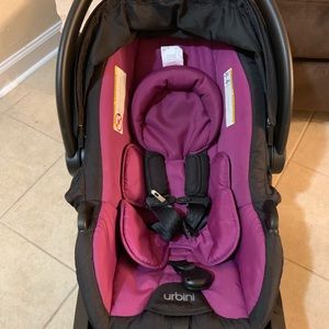 pink urbini car seat